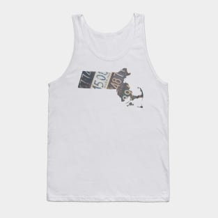 Vintage Massachusetts License Plates Tank Top